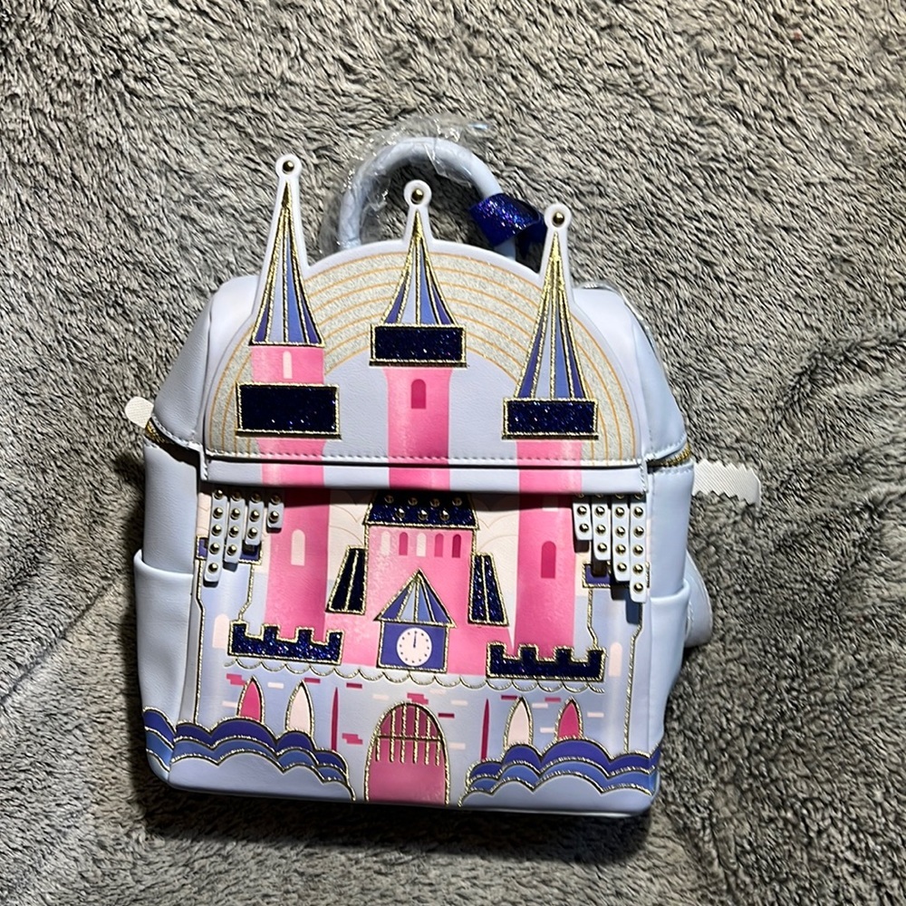 Princess Aurora castle mini backpack